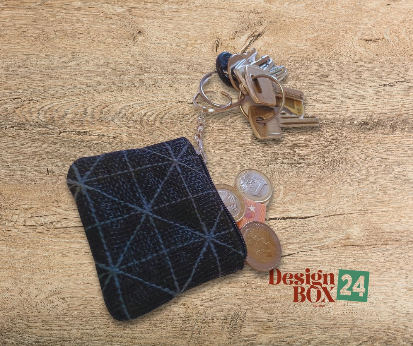  »Schlüsselanhänger aus Moskitonetz Schwarz«              