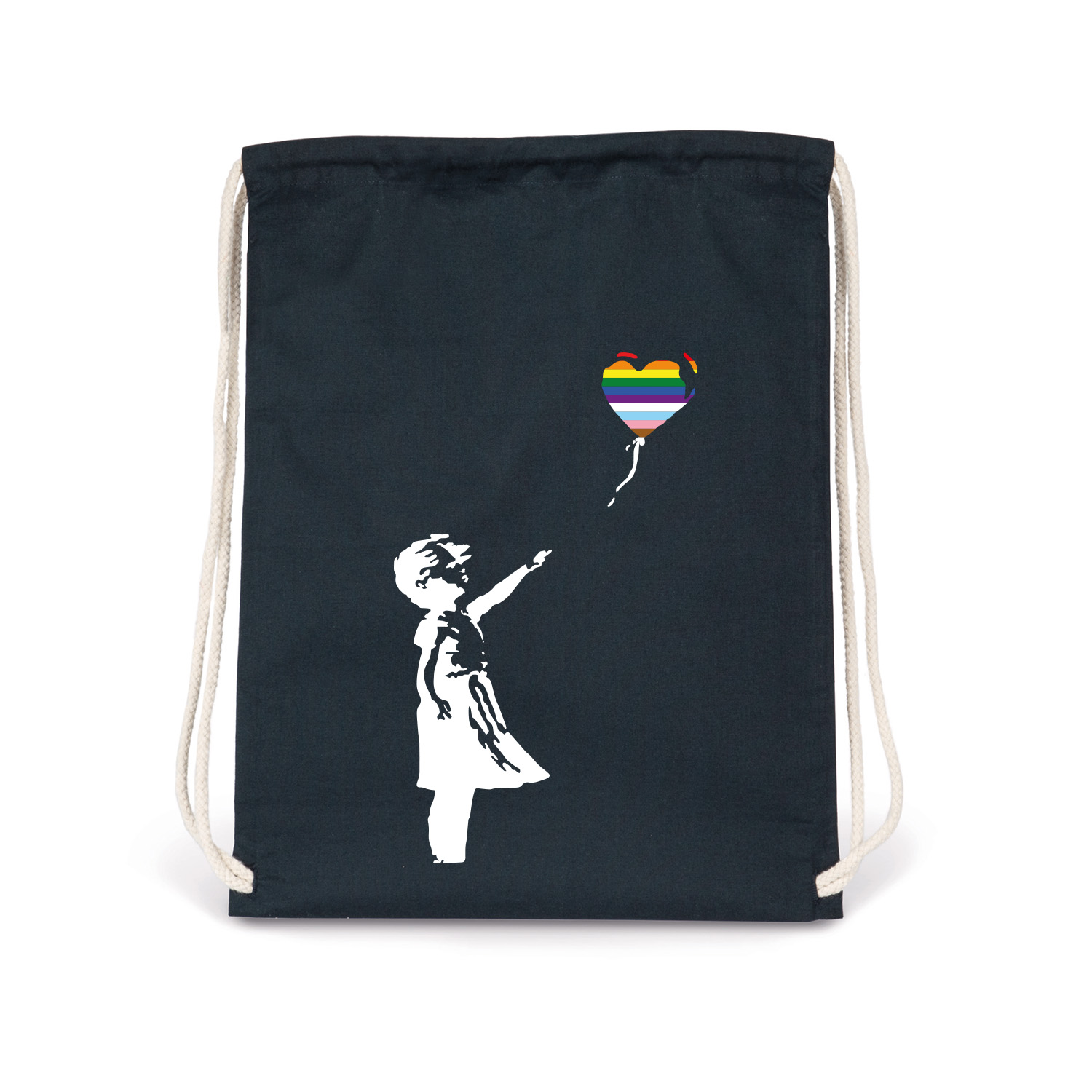 Turnbeutel »Ballon Mädchen Pride«  