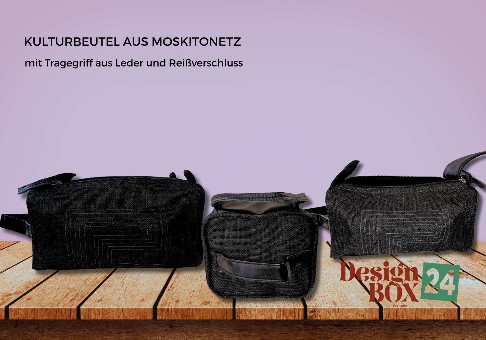  »Kulturbeutel aus Moskitonetz«             